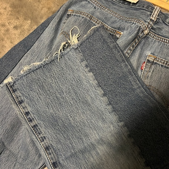 BSIDES VINTAGE LASSO JEAN SLOUCH CROP CLASSIC FADED INDIGO, Size 25 denim jean - Picture 7 of 7